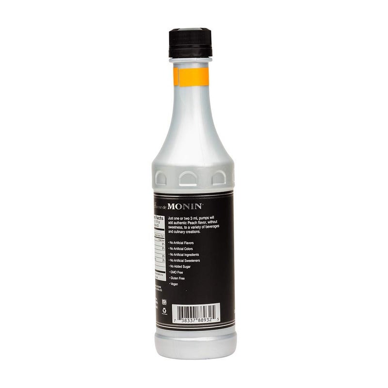 Monin Peach Flavor Concentrate 375ml Bottle - Image 2